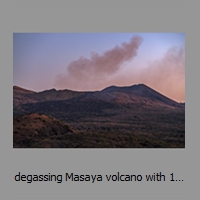 degassing Masaya volcano with 1670 overflow in front